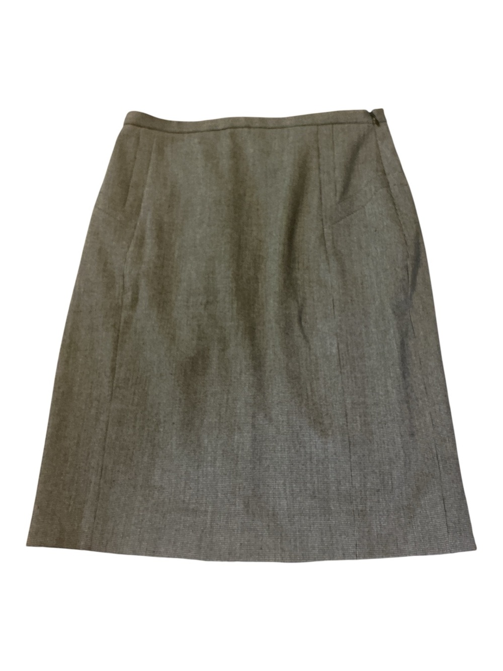 Express Design Studio Gray Micro-Plaid Pencil Skirt